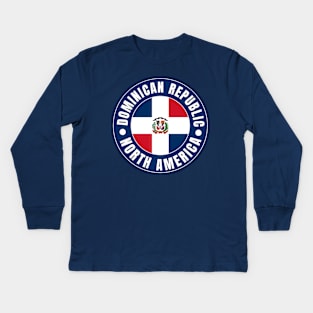 Dominican Republic Kids Long Sleeve T-Shirt